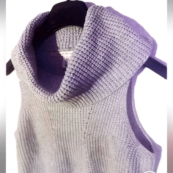 Max Studio Sleeveless Cowl Neck Knit Top - Picture 2 of 3